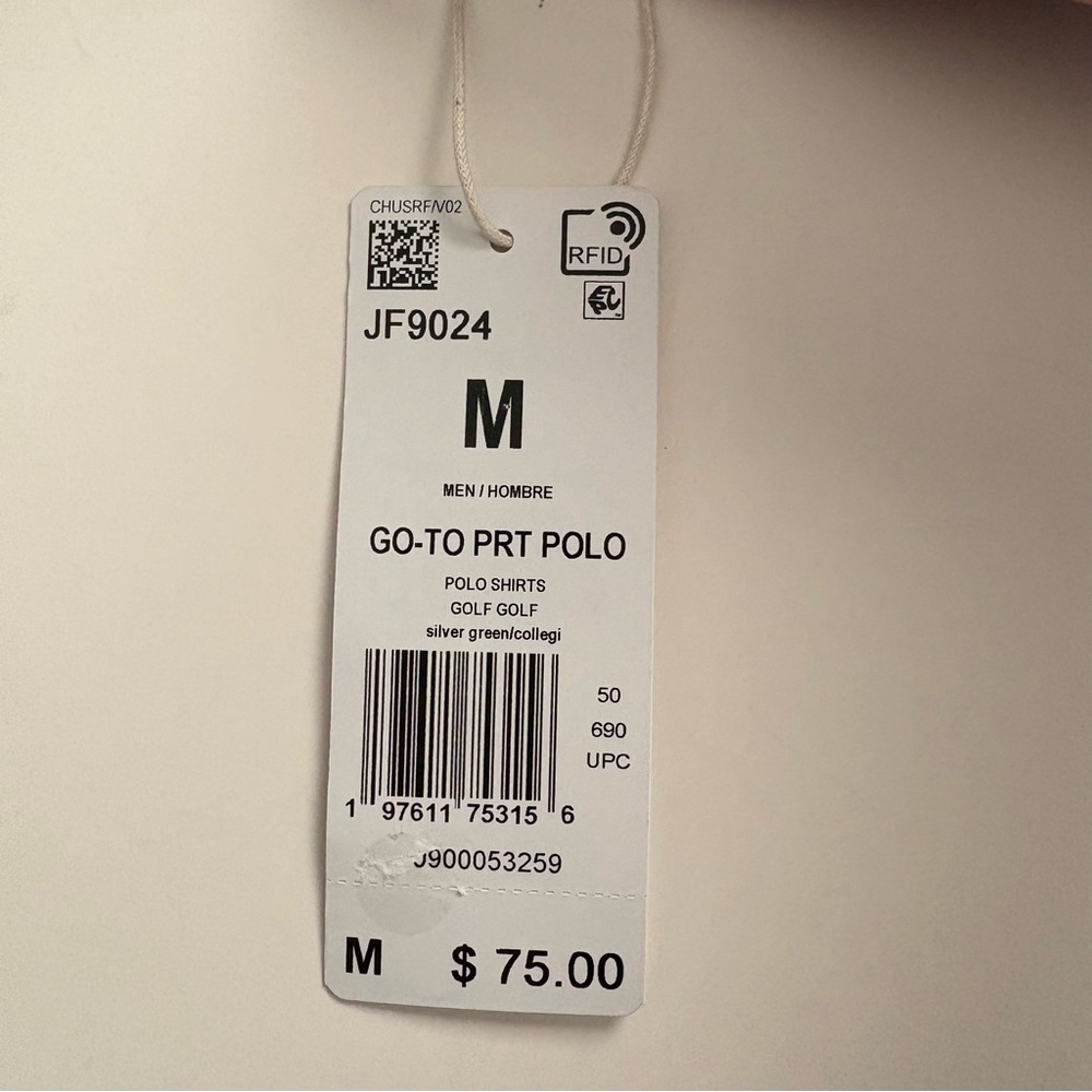 Men’s Adidas Golf Go To Printed Polo Shirt Medium MSRP $75 - Picture 4 of 7
